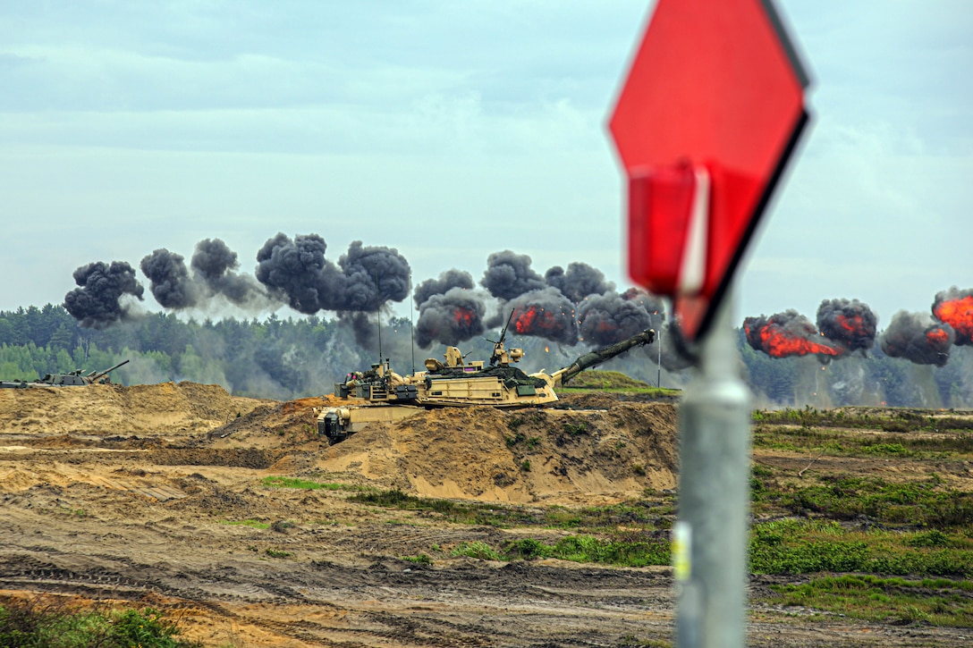 Soldiers participate in a training exercise.