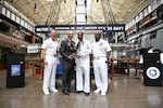 WASHINGTON (May 19, 2023) -- Vice Adm. John Mustin, Chief of Navy Reserve and Commander, Navy Reserve Force announced the selection of CTR1(IW/EXW) Lewis McClintock, as the 2022 Navy Reserve Sailor of the Year. Petty Officer McClintock is from San Diego, Calif., currently assigned to NR C10F NIOCHI NIC (CNIFR). As a result of his selection, CTR1 McClintock will be recommended to the Chief of Naval Personnel for meritorious advancement to the rank of chief petty officer.

The other finalists were:

BM1(EXW) Scott Graham, MSRON 8 (NECC), from Seekonk, Mass.
RP1(SCW) Michael Pornovets, COMNAVSURFPAC (PACFLT), from Biloxi, Miss.
MA1 Jose Rivera,NR NSF AUTEC (NAVSEA), from West Palm Beach, Fla.
HM1(FMF) Daniel Vetan, MFR/MFS (4th MED BATTALION), from Oakland Park, Fla. 

The finalists were recognized 15-19 May 2023 during the Navy Reserve Sailor of the Year recognition week, hosted by FORCM Tracy Hunt. (U.S. Navy photo by Chief Mass Communication Specialist Elisandro T. Diaz)