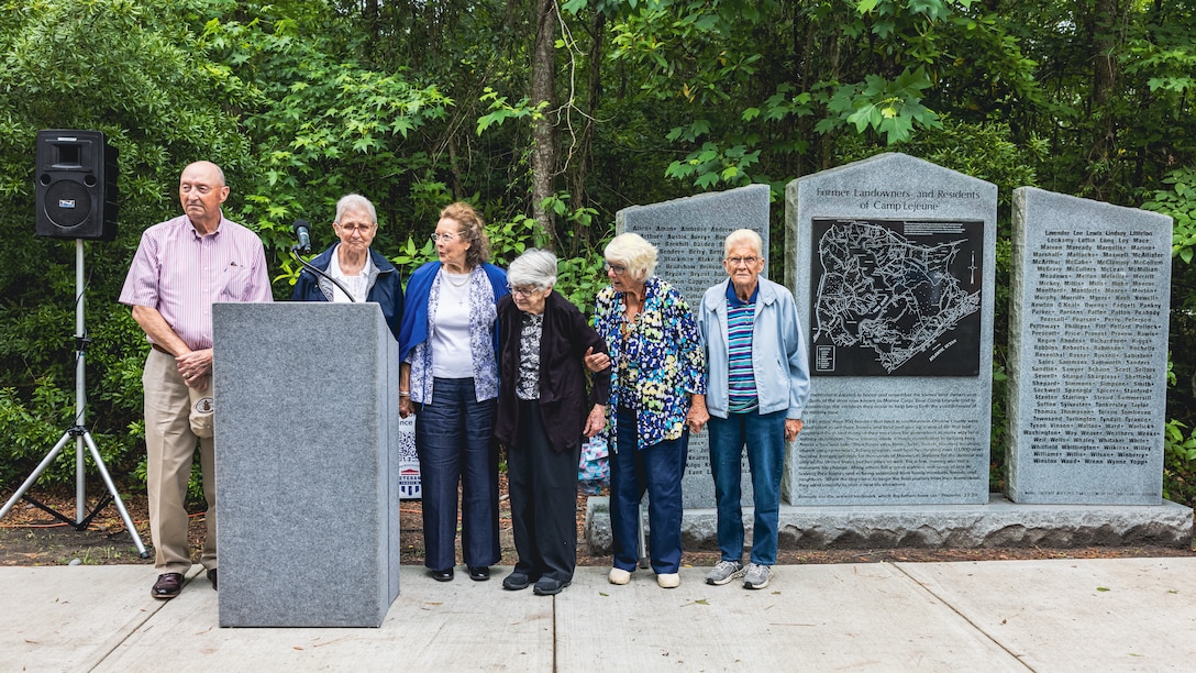 Camp Lejeune Former Landowners Dedication Ceremony