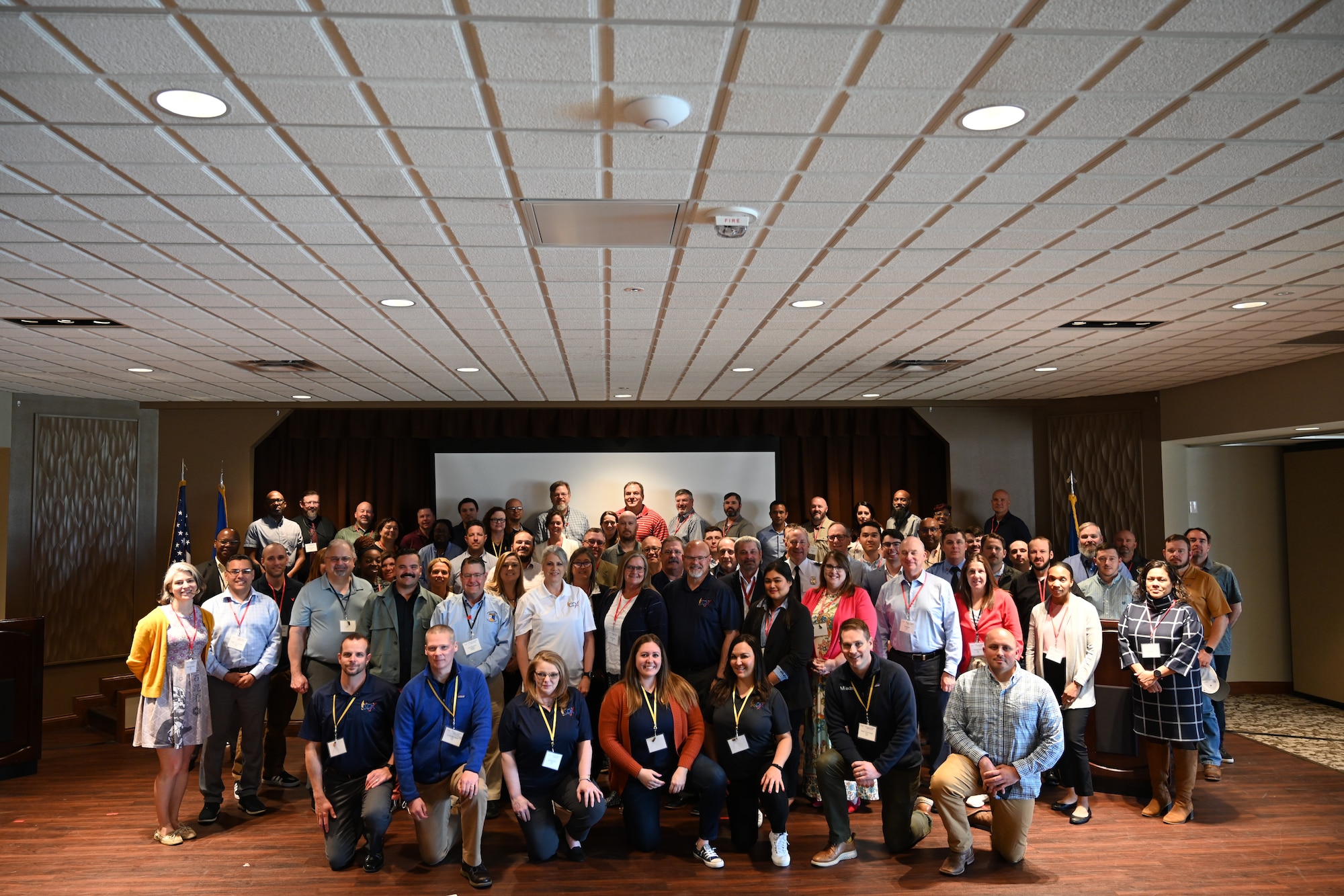 A big group photo of individuals at the Commander’s Accelerated Initiatives Training Symposium
