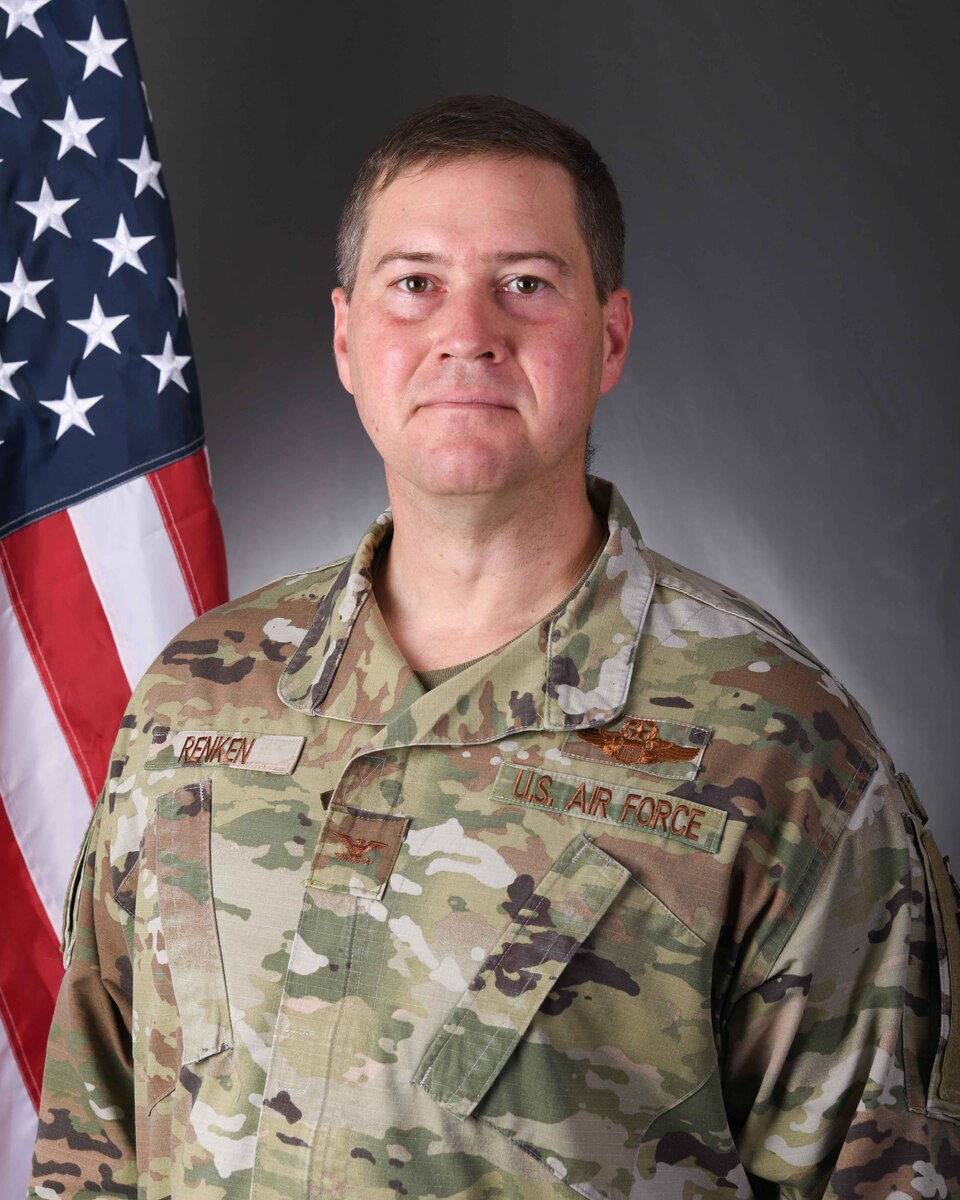 An official photo of Col. Jeremy Renken 378th Air Expeditionary Wing deputy commander, at Prince Sultan Air Base, Kingdom of Saudi Arabia, May 23, 2023.