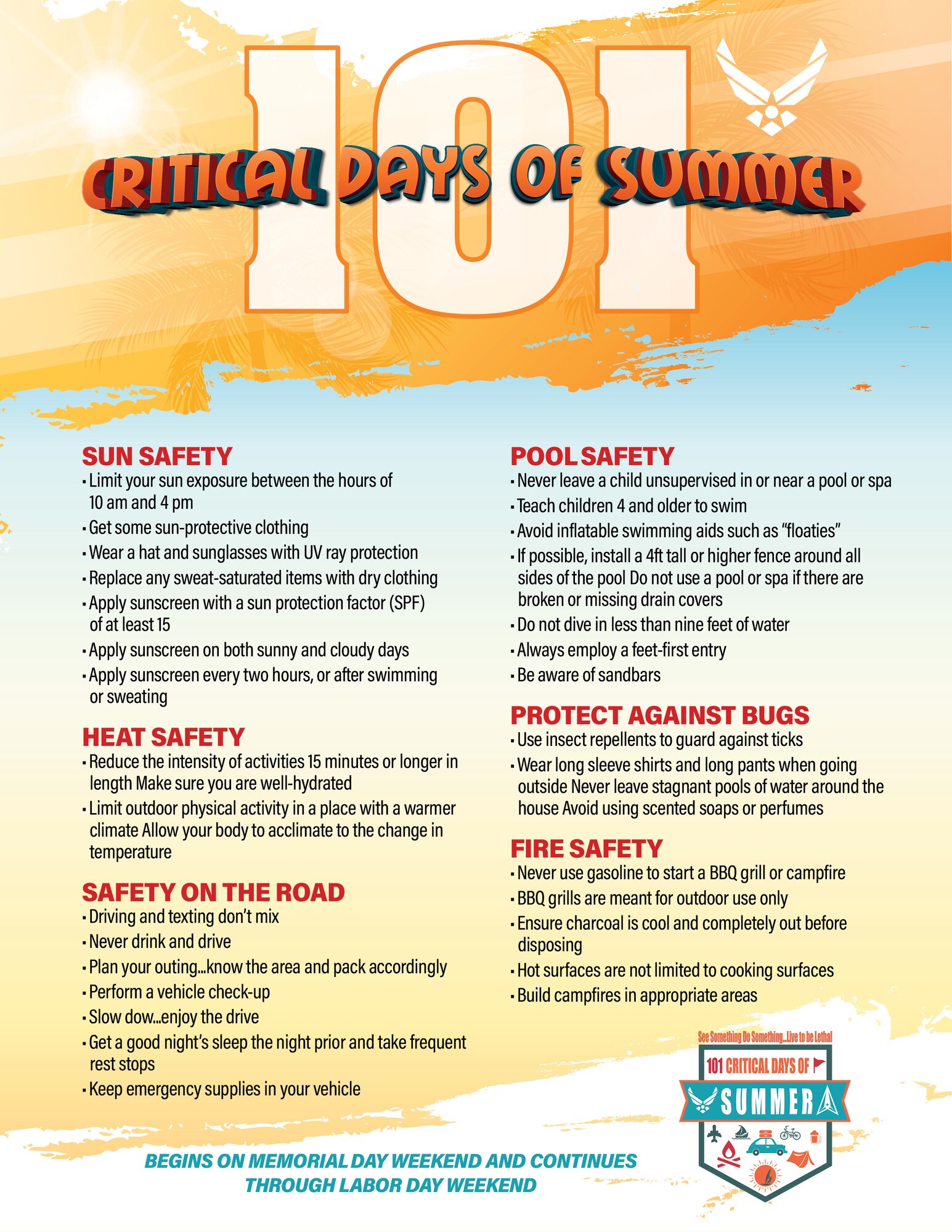 The 101 Critical Days Of Summer See Something Do Something Live To