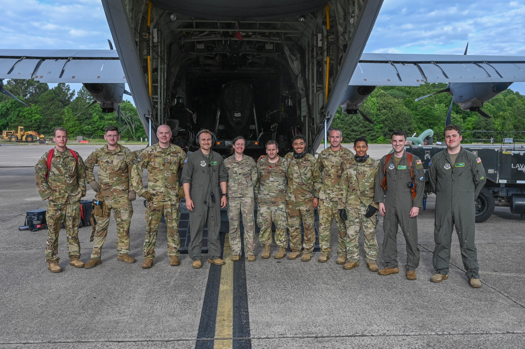 Airmen and aircraft from the 19th Airlift Wing participate in a rocket launch exercise