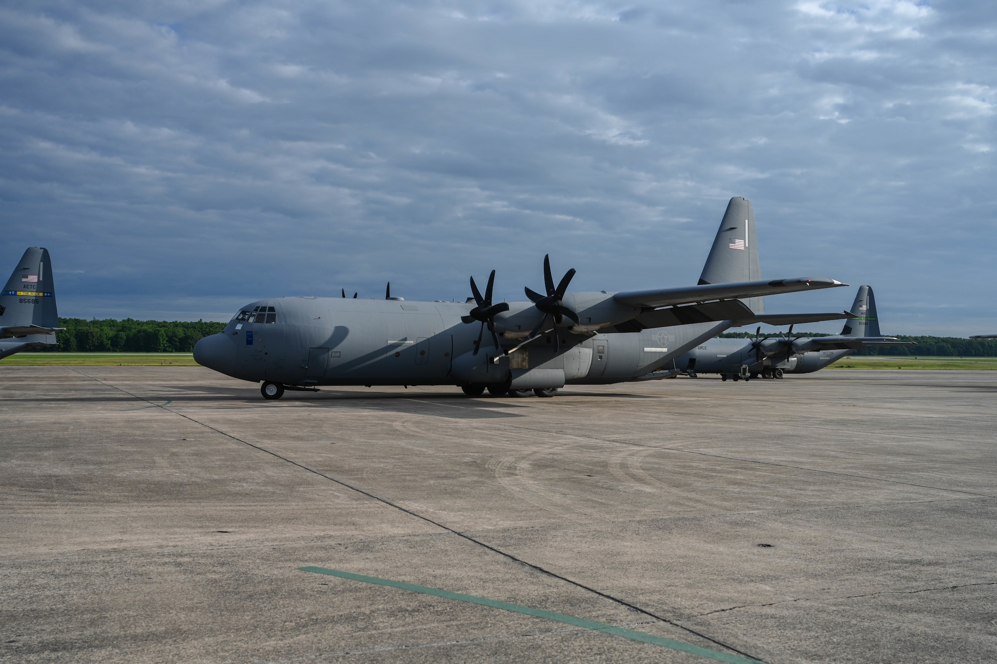 Airmen and aircraft from the 19th Airlift Wing participate in a rocket launch exercise