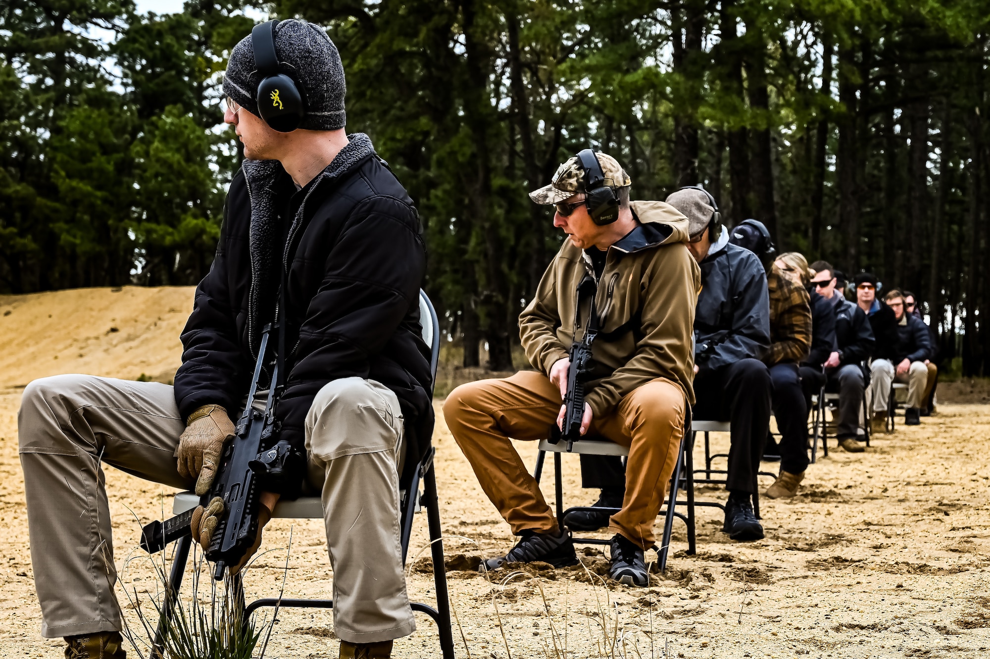 U.S. Army Reserve Criminal Investigation Division Special Agents participate in their annual training ‘Guardian Shield’ during May, 2023, at Joint Base McGuire-Dix-Lakehurst, N.J. CID is made up of professional, federal law enforcement officers who investigate felony crimes. CID Special Agents are commonly in suits and plain clothes as they conduct their investigations. Military Police officers are uniformed officers who may perform traffic duties on base, law and order policing, or detainee and detention operations abroad. Annual trainings like GS23 are essential to mission success not only for classroom and weapons qualifications, but also for agents to network and leverage experience from multiple law enforcement backgrounds.