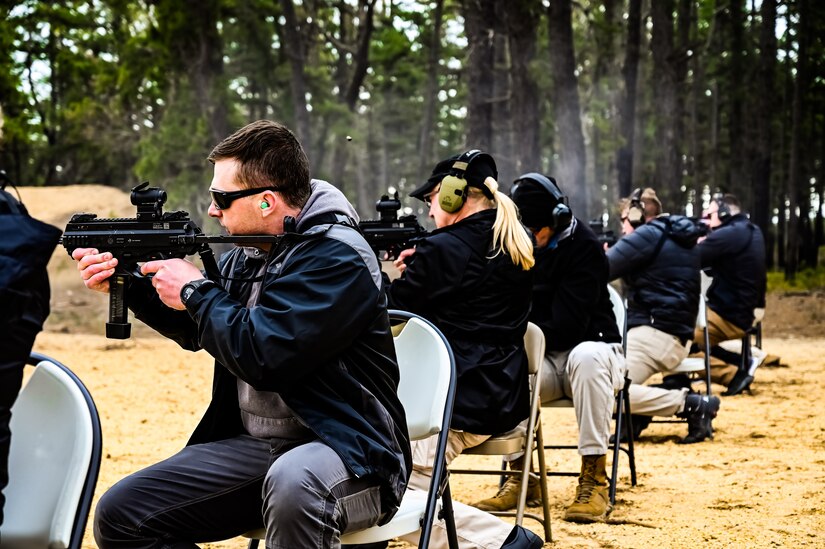 U.S. Army Reserve Criminal Investigation Division Special Agents participate in their annual training ‘Guardian Shield’ during May, 2023, at Joint Base McGuire-Dix-Lakehurst, N.J. CID is made up of professional, federal law enforcement officers who investigate felony crimes. CID Special Agents are commonly in suits and plain clothes as they conduct their investigations. Military Police officers are uniformed officers who may perform traffic duties on base, law and order policing, or detainee and detention operations abroad. Annual trainings like GS23 are essential to mission success not only for classroom and weapons qualifications, but also for agents to network and leverage experience from multiple law enforcement backgrounds.