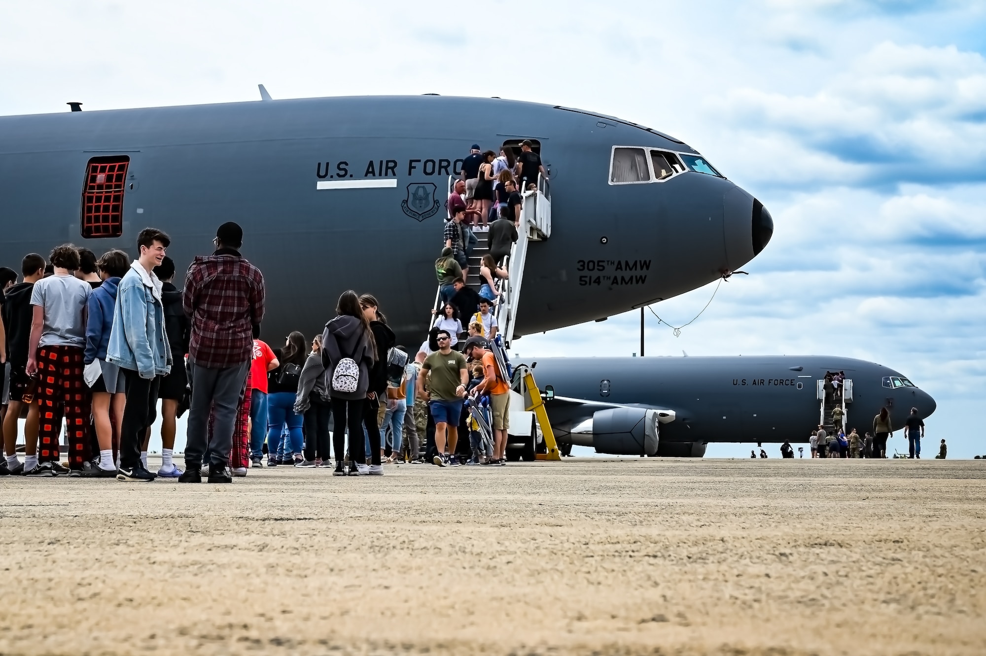 Power in the Pines returned after a five-year hiatus with the Air and Space Open House from 19-21 May, 2023, at Joint Base McGuire-Dix-Lakehurst, N.J. The ASOH is the largest public event held at JB MDL, showcasing air superiority from both the ground and sky. The flight line also displayed a variety of aircraft from many services of the military, as well as their guard and reserve components. These visuals served as a representation of JB MDL’s commitment to working with Joint Partners daily to support our national defense, and to thank the local community for its continued support.