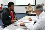 IMAGE: Naval Surface Warfare Center Dahlgren Division’s Veteran Integration Program hosted a veteran speed mentoring event May 15. Eleven mentors and 11 mentees had the opportunity to network and discuss prior service, goals and advice for their careers.