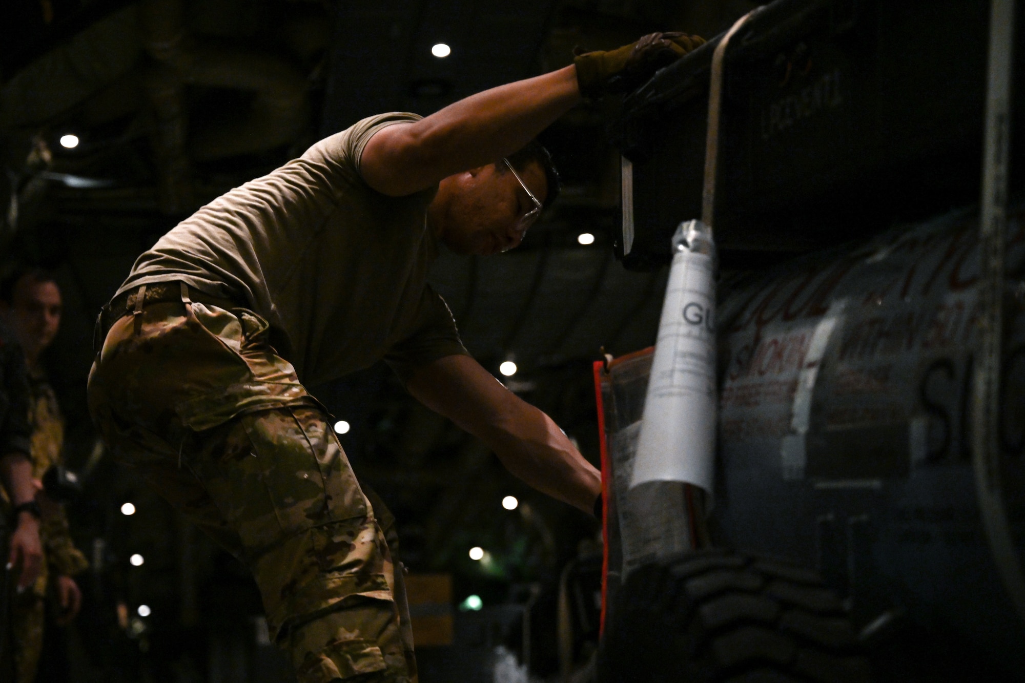 Airmen and aircraft from the 19th Airlift Wing participate in a rocket launch exercise