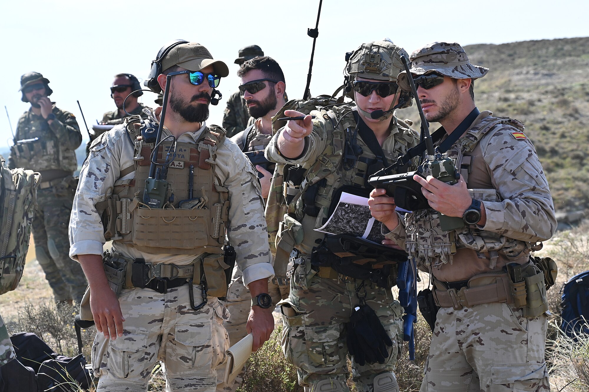Group of Airmen work together