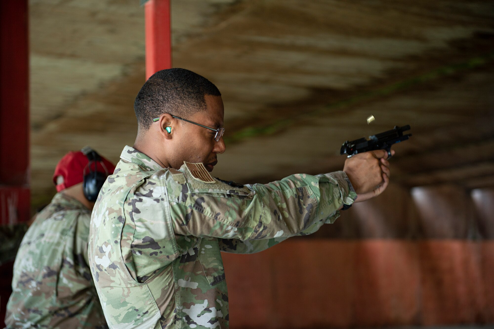 Person shoots weapon during competition