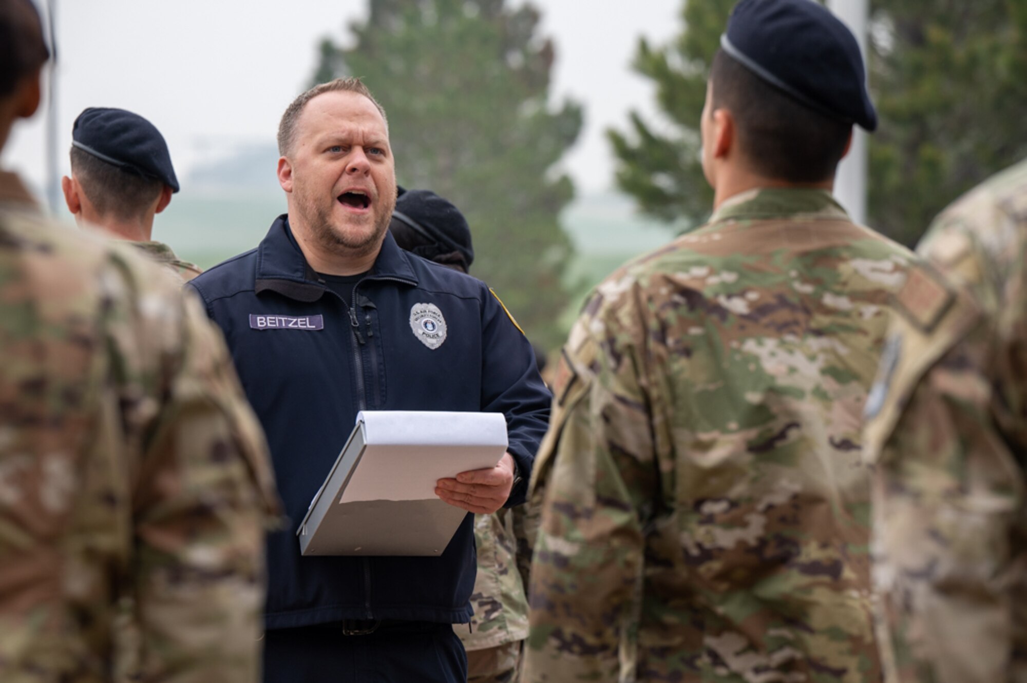 Airman participates in ceremony