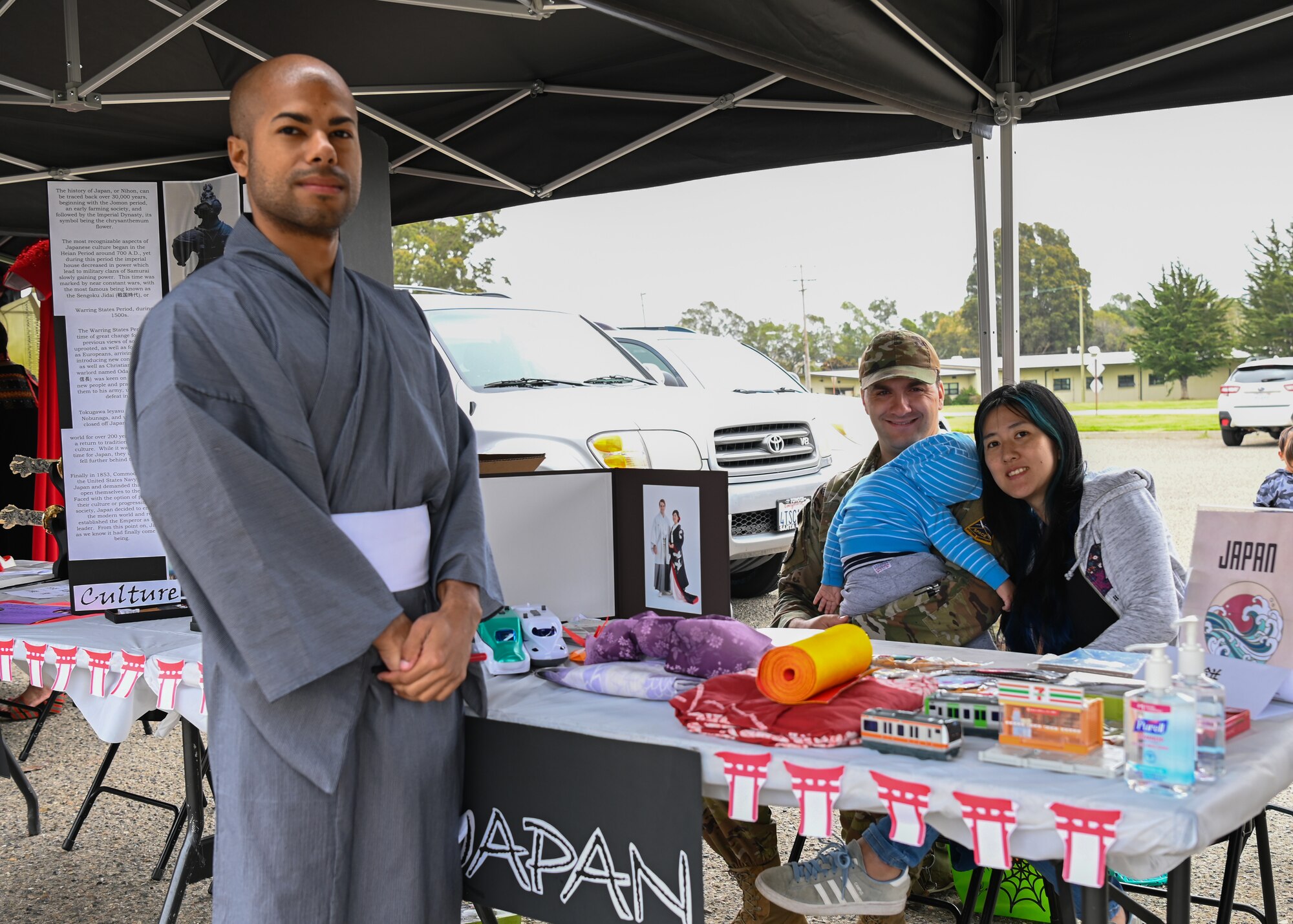 Members of Vandenberg hosts an “Around the World'' passport event at Vandenberg Space Force Base, Calif., May 19, 2023. Members enjoyed visiting and learning about a variety of culturally-themed booths, each one showcasing a different heritage. (U.S. Space Force photo by Senior Airman Tiarra Sibley)