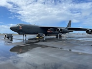 A U.S. Air Force B-52H Stratofortress assigned to the 49th Test and Evaluation Squadron, Barksdale Air Force Base, La., prepares to deploy inert Joint Direct Attack Munition QuickStrike Extended Range mines off the coast of Kauai, Hawaii at the Pacific Missile Range Facility in March, 2023.