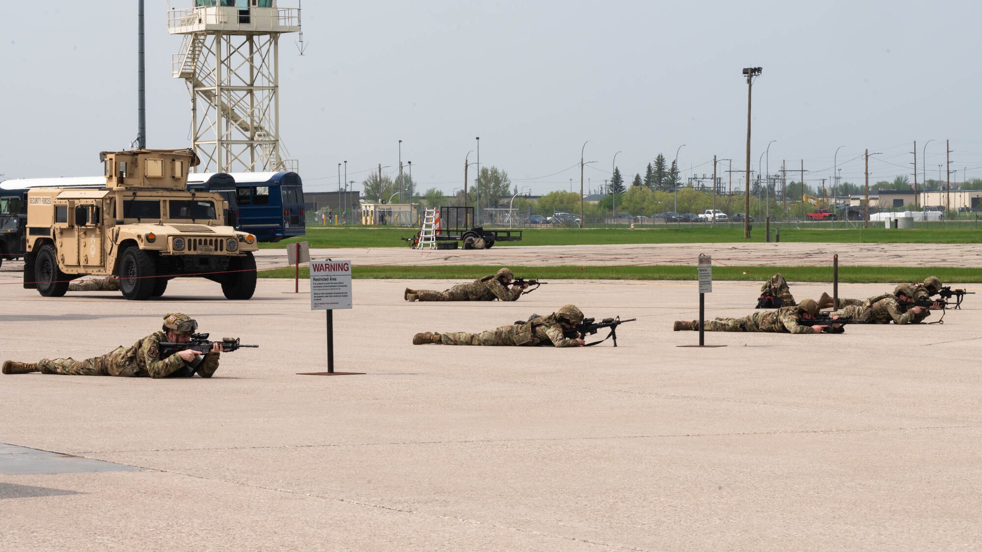 5 SFS conducts C-17 anti-hijacking exercise