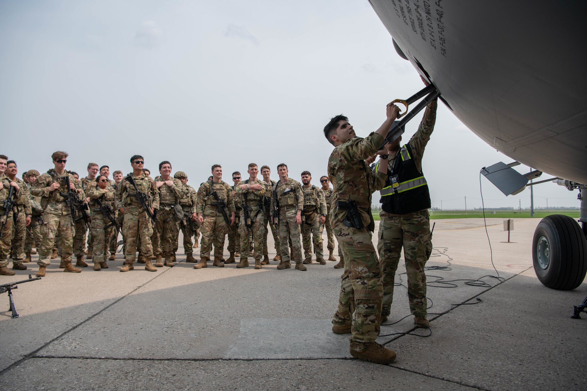 5 SFS conducts C-17 anti-hijacking exercise