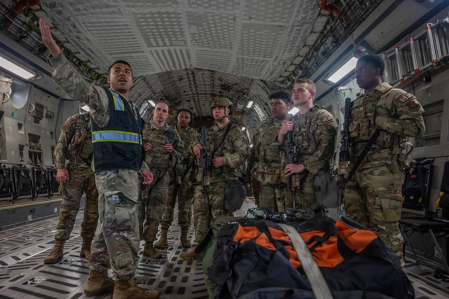 5 SFS conducts C-17 anti-hijacking exercise