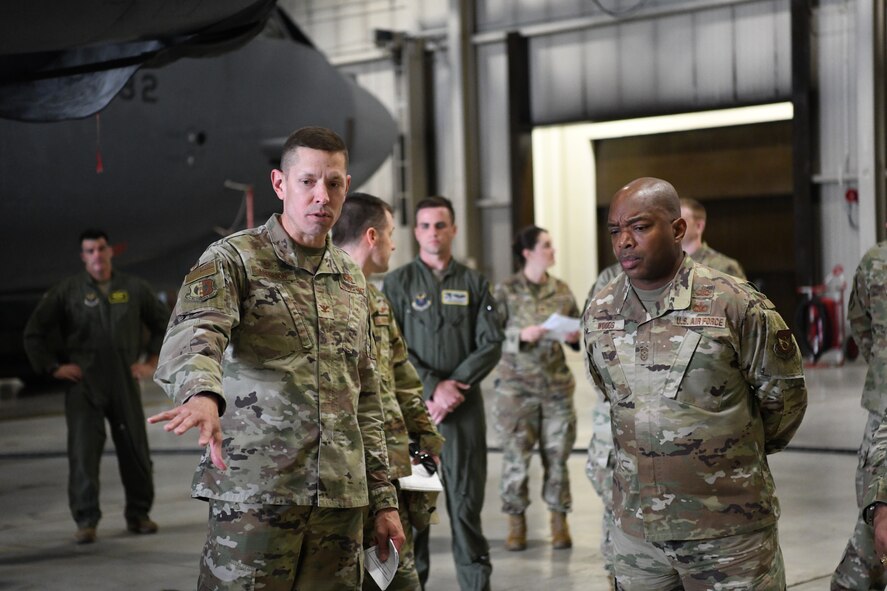 8th Air Force leadership visits Minot AFB