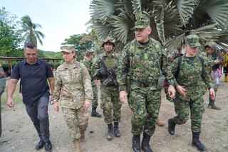 U.S. Army Gen. Laura Richardson, commander of U.S. Southern Command, visits the northwest border of Colombia to see firsthand how Colombian security forces are addressing the dire humanitarian situation in Darién.