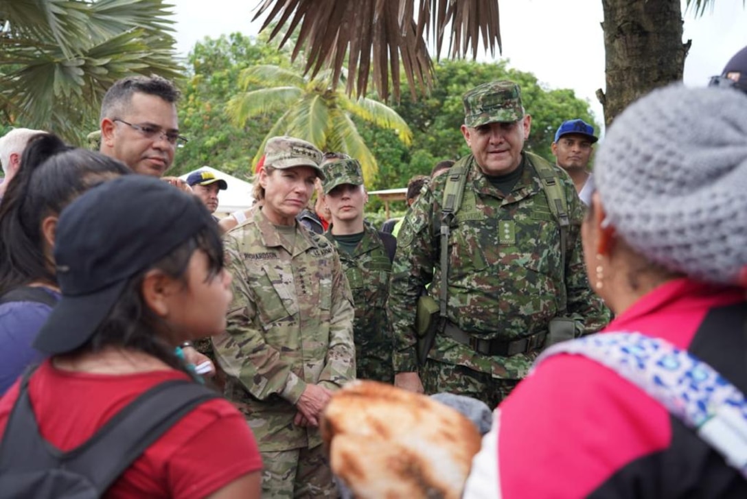 U.S. Army Gen. Laura Richardson, commander of U.S. Southern Command, visits the northwest border of Colombia to see firsthand how Colombian security forces are addressing the dire humanitarian situation in Darién.