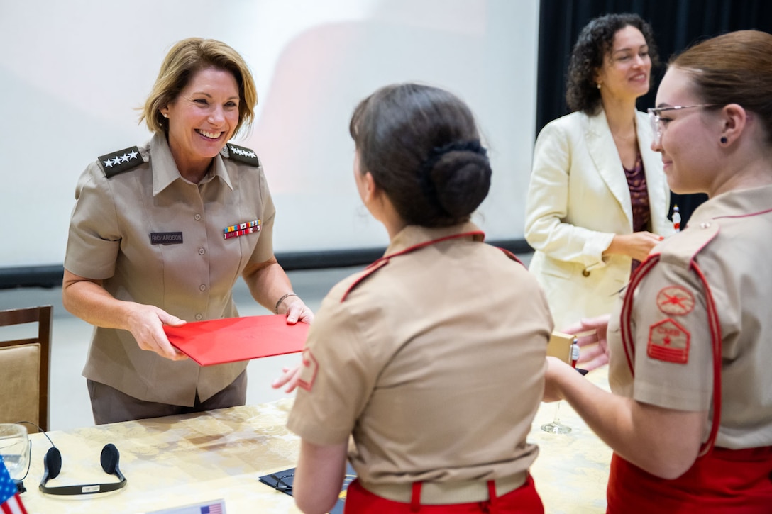 U.S. Army Gen. Laura Richardson, commander of U.S. Southern Command, joined U.S. Ambassador to Brazil Elizabeth Frawley Bagley, Brazil military leaders and service members to discuss the role of women in security during an event focused on Women, Peace, and Security aims.