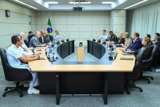 U.S. Army Gen. Laura Richardson, commander of U.S. Southern Command, meets with Brazilian Minister of Defense Jóse Múcio Monteiro to discuss the longstanding U.S.-Brazil defense partnership.