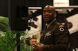 I Corps Commanding General, Lt. Gen. Xavier T. Brunson, speaks at the Commander's Corner at LANPAC 2023 about assurance to its allies, partners and friends, agile divisions, and the importance of pertinent data in the Indo-Pacific region. LANPAC 2023 is a three-day event where government, military and industry professionals network and discuss the future of the theater army. (U.S. Army photo by Sgt. Keaton Habeck)