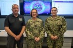 NORFOLK, Va. (May 24, 2023) Adm. Lisa Franchetti, Vice Chief of Naval Operations, poses for a photo with Maintenance Operation Center (MOC) team members during a MOC visit, May 24. Franchetti visited Hampton Roads to meet with leadership to discuss quality of service initiatives and shipyard infrastructure optimization, supporting our Sailors, and regional and maritime security. (U.S. Navy photo by Mass Communication Specialist 2nd Class Bonnie Lindsay)