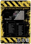Black and Yellow text with safety Tips
