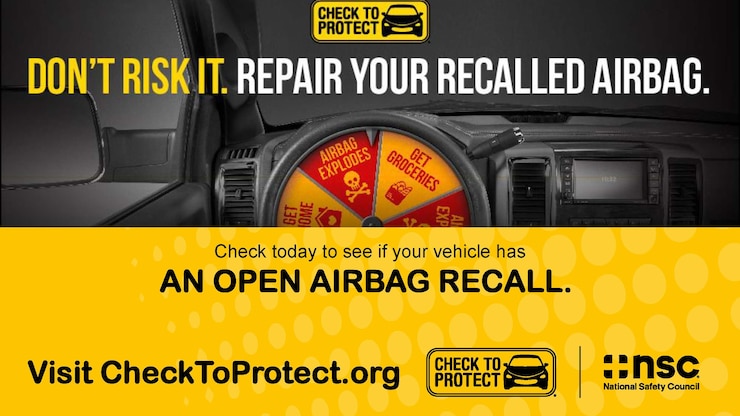 Airbag Recall Repair Month graphic