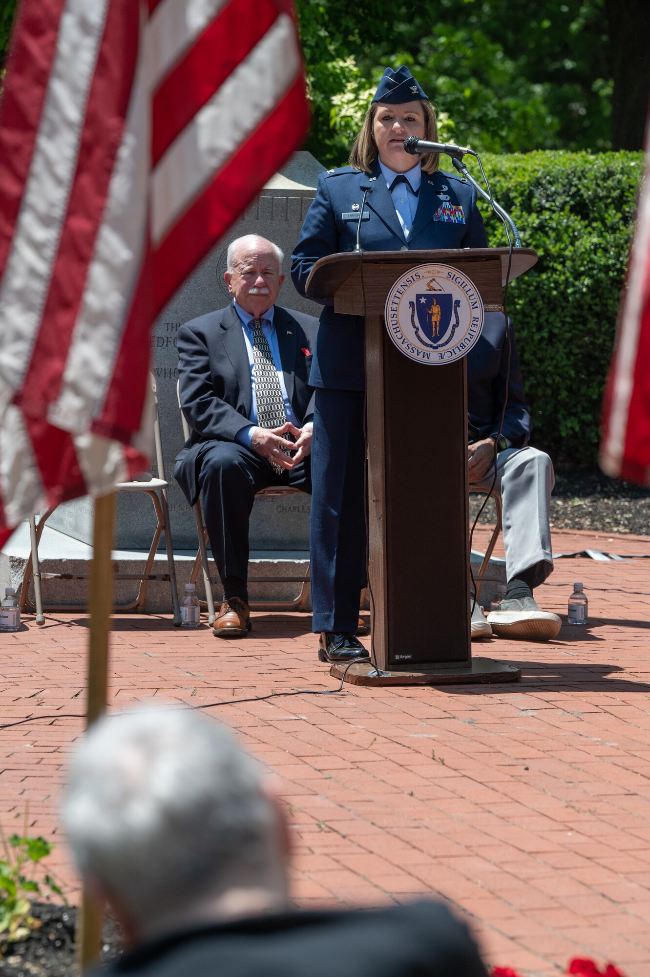 Image of colonel speaking