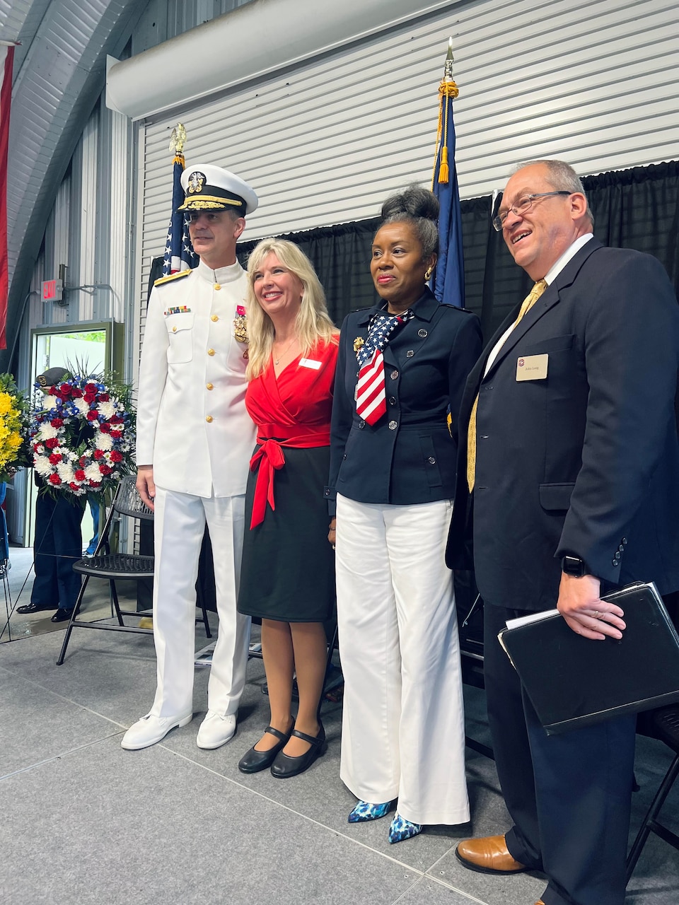 Rear Adm. Michael Steffen, Commander, Navy Reserve Forces Command, returned to his hometown to serve as the keynote speaker at the National D-Day Memorial’s observance event for Memorial Day, May 29, where hundreds of people gathered to honor and remember the men and women who died while serving in the U.S. military.