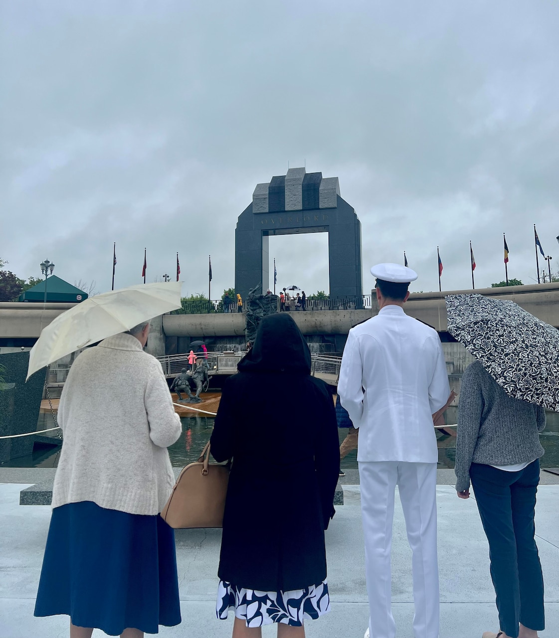 Rear Adm. Michael Steffen, Commander, Navy Reserve Forces Command, returned to his hometown to serve as the keynote speaker at the National D-Day Memorial’s observance event for Memorial Day, May 29, where hundreds of people gathered to honor and remember the men and women who died while serving in the U.S. military.