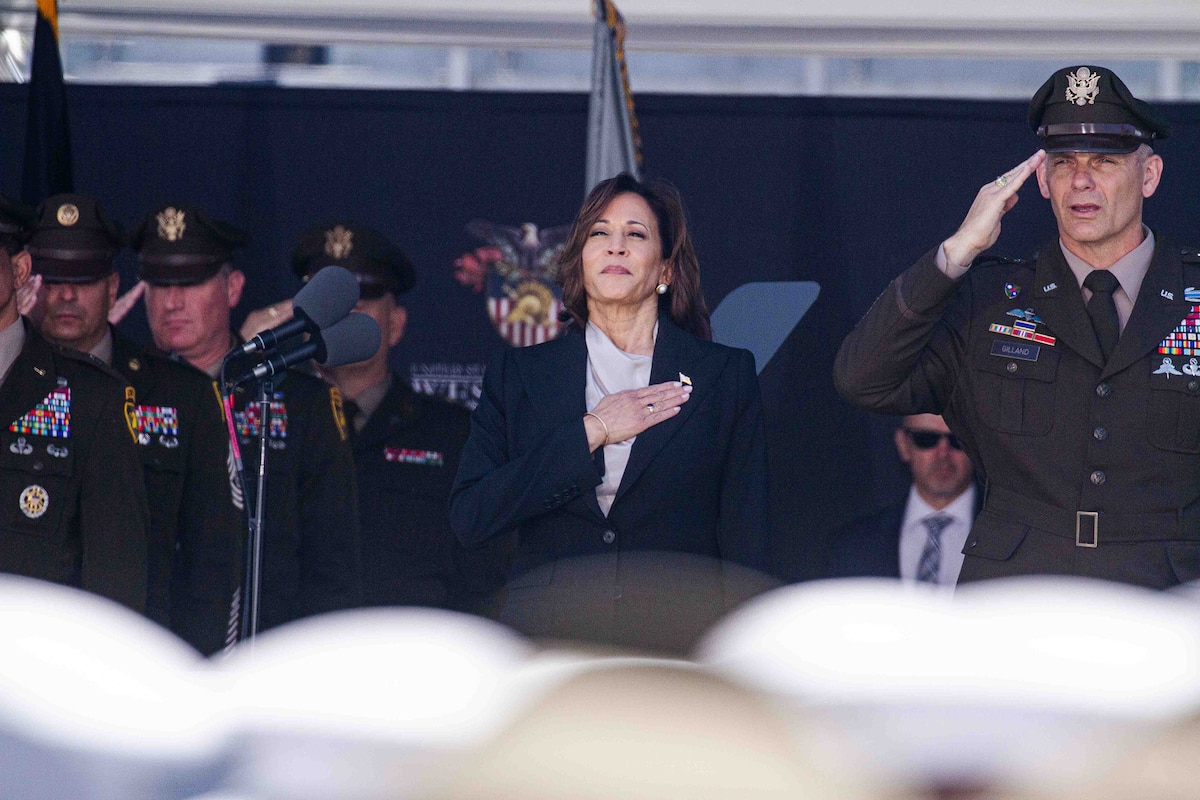 Vice President Harris Delivers the Commencement Address at the U.S. Military Academy West Point, May, 2023.