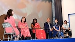 IMAGE: Six Naval Surface Warfare Center Dahlgren Division employees participated in the “Coming to America” panel during the Asian American and Pacific Islanders Heritage Month observance. (From left to right) Maria Hutt-Clark, Huong Pham, Sheba Godbey, Dhruva Mishra, Sabrina Lau and Tzawe Wang.