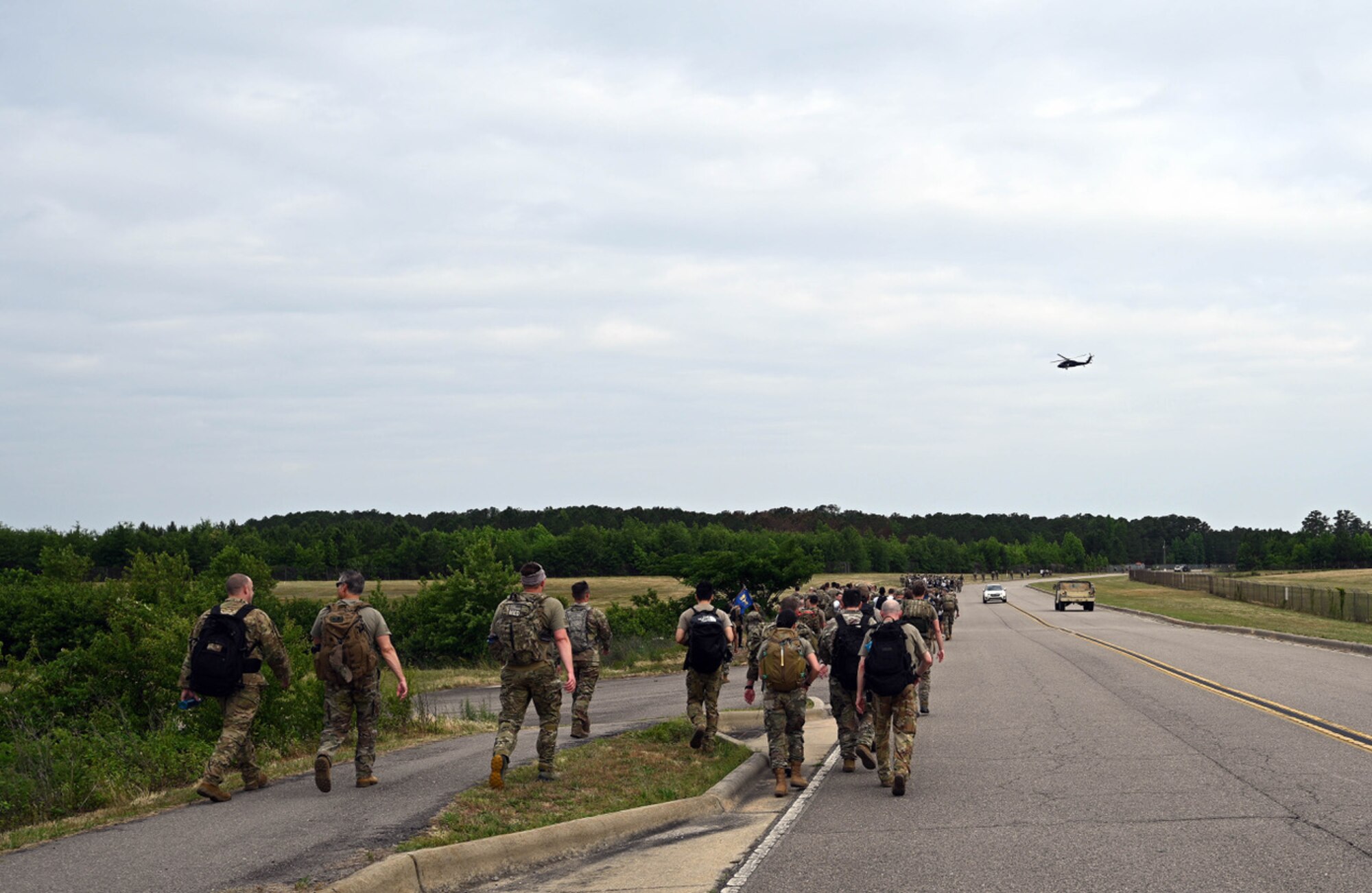 Members of Team Pope conducted a Memorial Ruck march on May 25th, 2023 to honor their fallen comrades.
