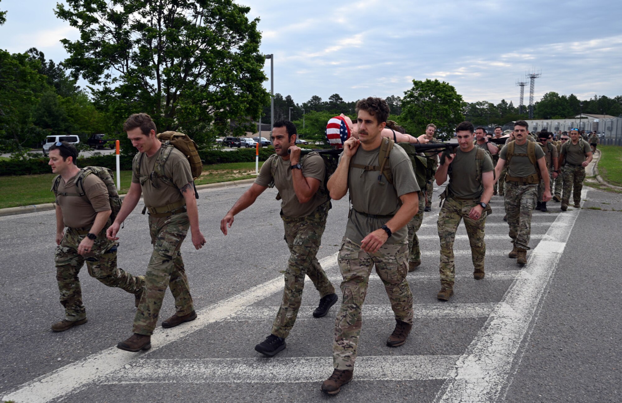 Members of Team Pope conducted a Memorial Ruck march on May 25th, 2023 to honor their fallen comrades.