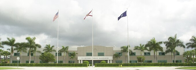 The Maxwell R. Thurman Building, Miami-Doral, Florida.  Headquarters, U.S. Southern Command, moved into the Thurman Building in 1997.
