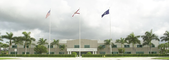 The Maxwell R. Thurman Building, Miami-Doral, Florida.  Headquarters, U.S. Southern Command, moved into the Thurman Building in 1997.