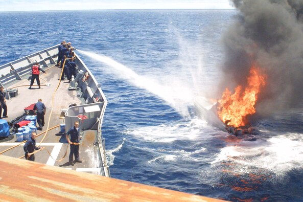 U.S. counterdrug operations in the Caribbean, circa 2000.