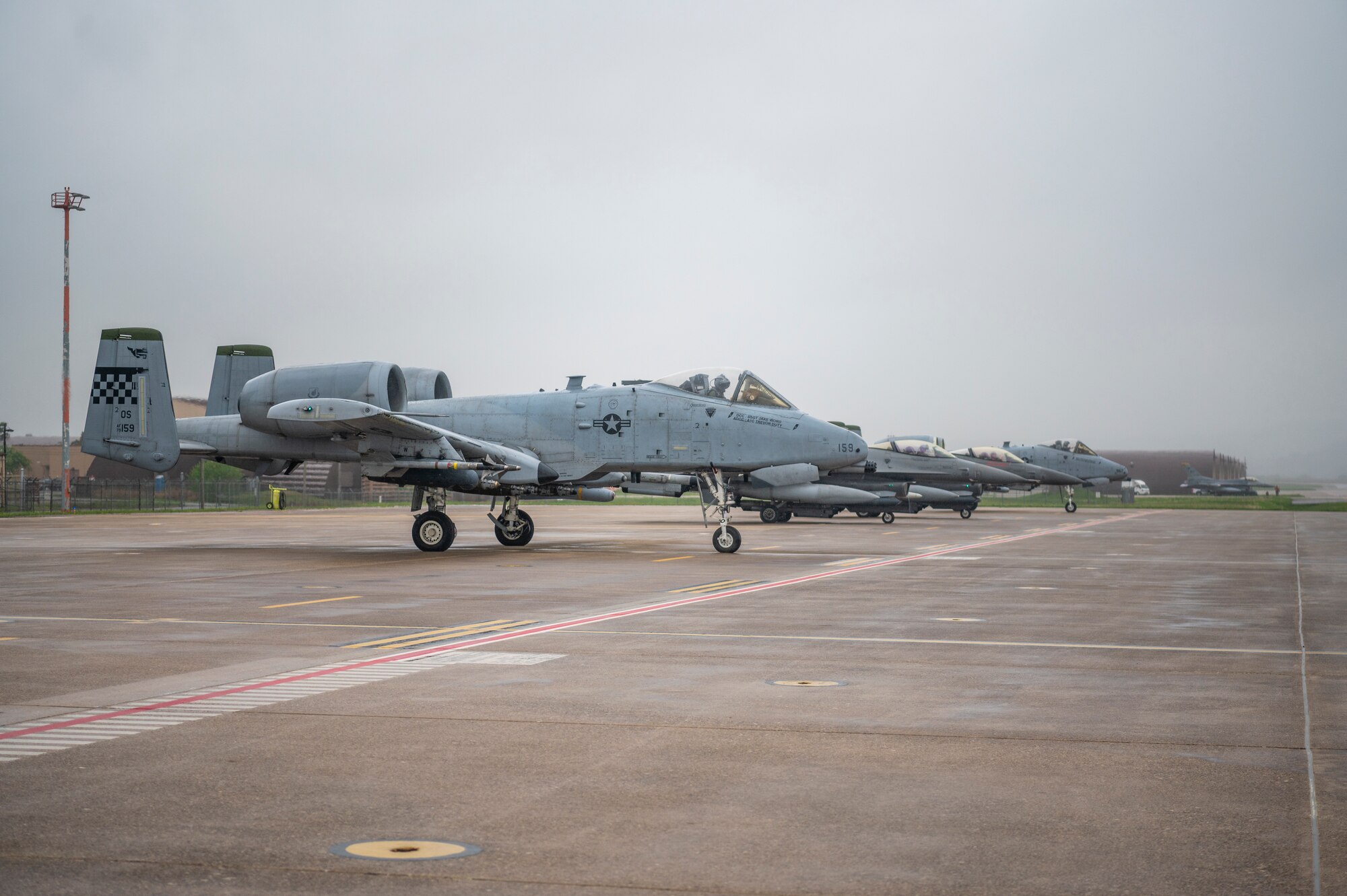 Photo of Airmen, U.S. Air Force aircraft participating in an aircraft generation training event.