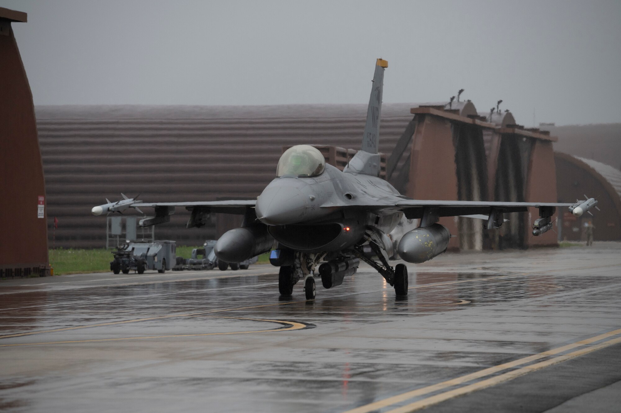 Photo of Airmen, U.S. Air Force aircraft participating in an aircraft generation training event.