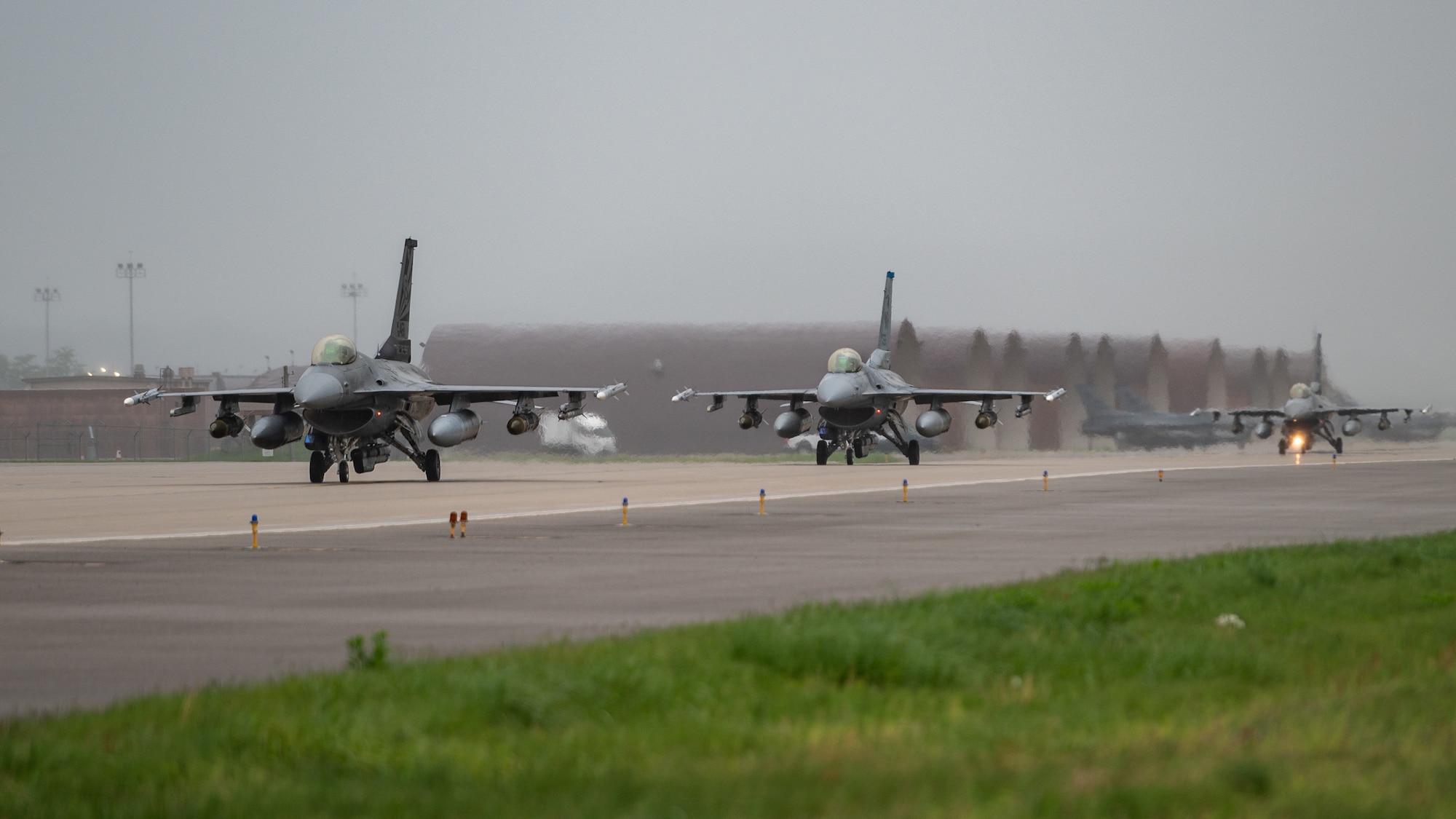 Photo of Airmen, U.S. Air Force aircraft participating in an aircraft generation training event.