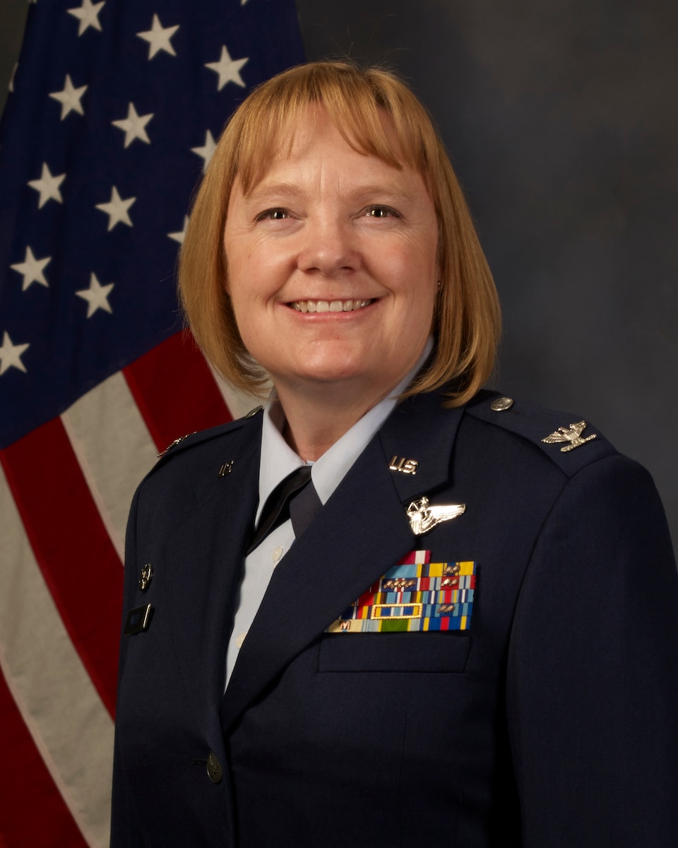 Image of Col. Cynthia Welch, 931st Air Refueling Wing commander, in service dress.