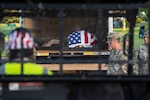 Members of the Defense POW/MIA Accounting Agency (DPAA) conduct a disinterment ceremony at the National Memorial Cemetery of the Pacific, Honolulu, Hawaii, April 17, 2023. Approximately 60 individuals were disinterred as part of the Enoura Maru Project: an on-going effort by DPAA to disinter, transport, and identify missing POWs from World War II. The remains were taken to the DPAA laboratory on Joint Base Pearl Harbor-Hickam for further scientific analysis and possible identification. (U.S. Air Force photo by Staff Sgt. Jonathan McElderry)