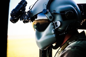 up close flight engineer portrait