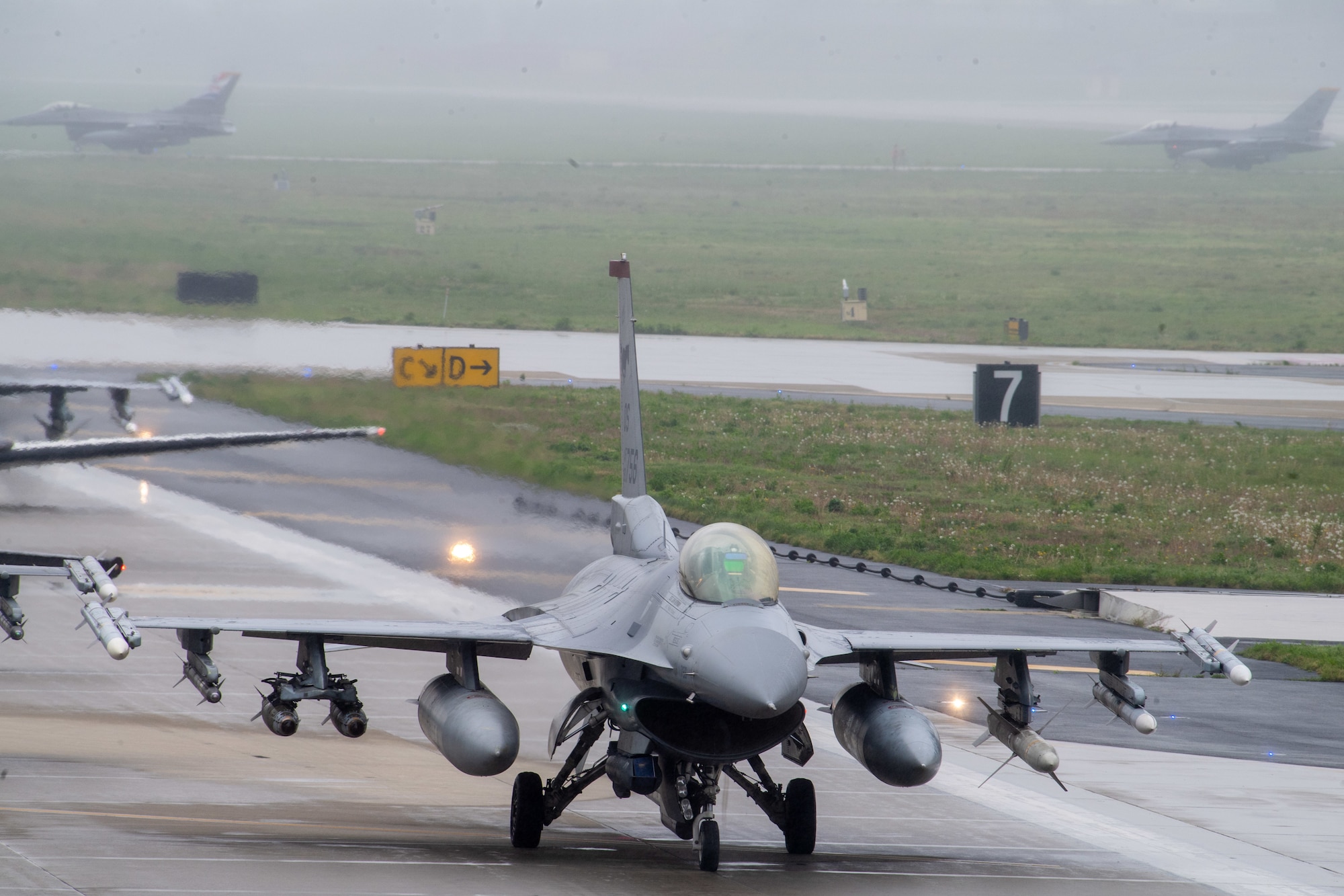 Photo of Airmen, U.S. Air Force aircraft participate in an aircraft generation training event.