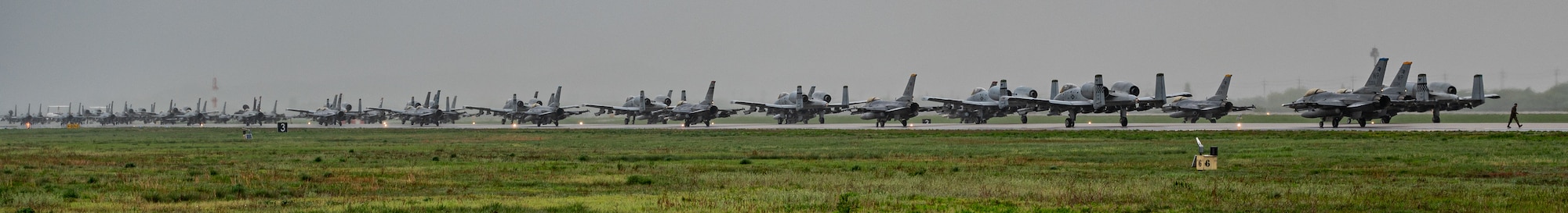 Photo of Airmen, U.S. Air Force aircraft participating in an aircraft generation training event.