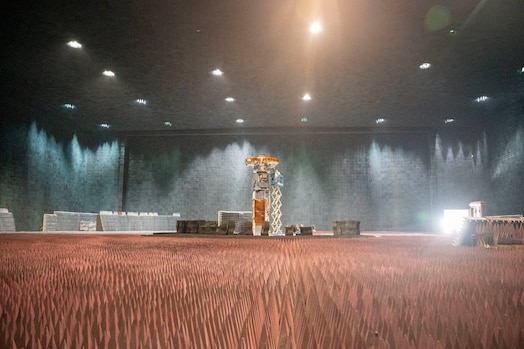  The largest anechoic test facility in the world, the BAF, provides shielding effectiveness that allows GPS tracking and jamming tests without frequency management or regulatory agency approval.