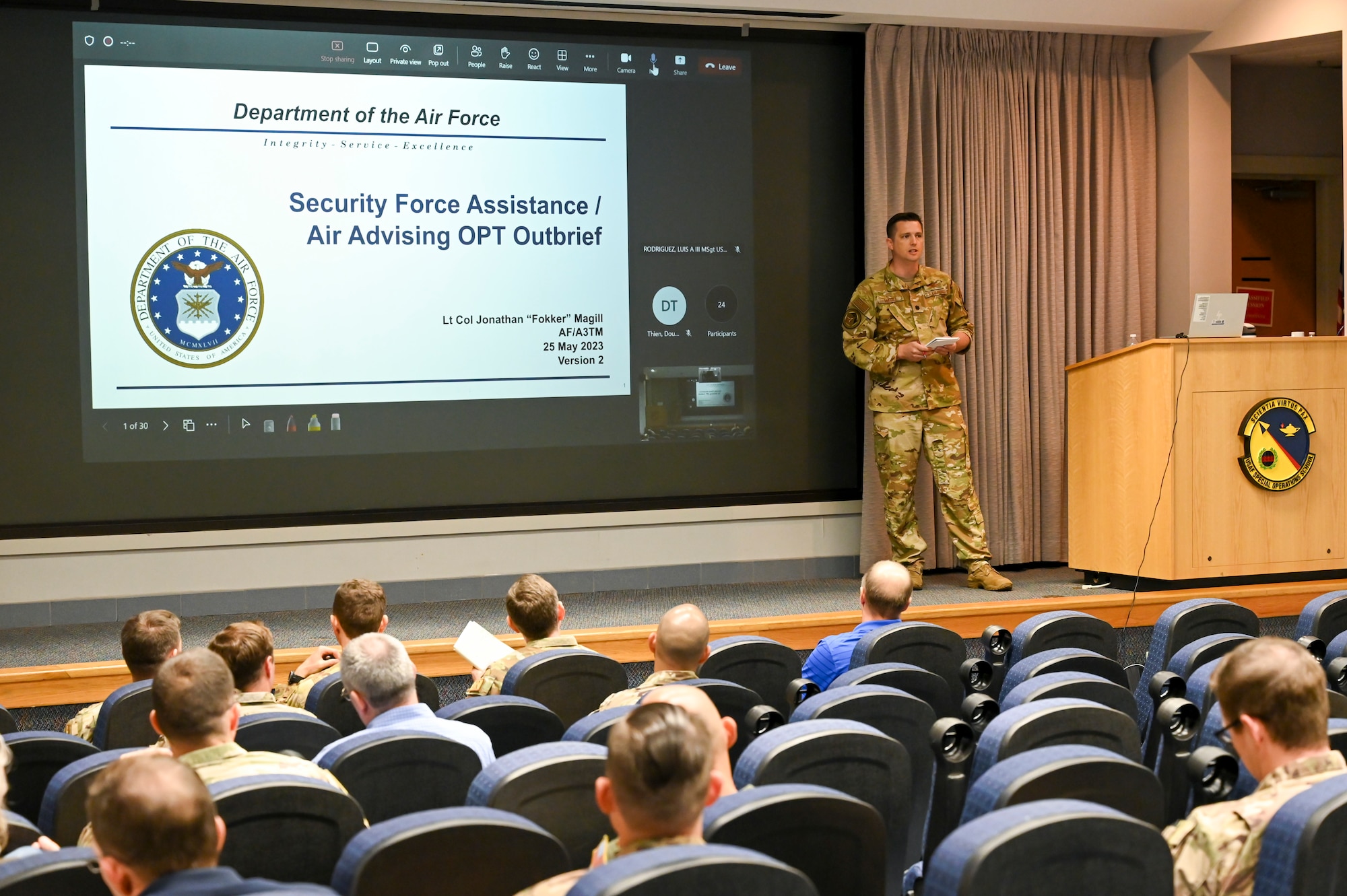 Security Force Assistance and Air Advisor summit
